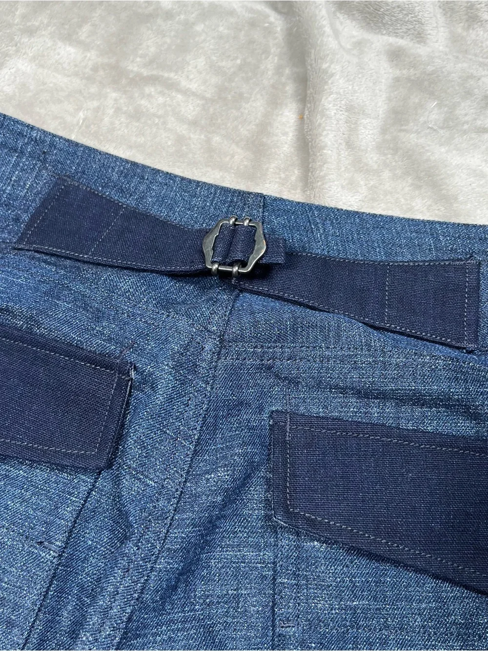 NWT G Star Maxi Navy Jeans Adult 30x31 Blue Loose Fit Wool Linen Military Pants